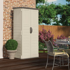 Suncast BMS1250 Resin Vertical Storage Shed Building, 22 Cubic Feet