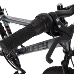 Huffy 24" Rock Creek Mountain Bike, Fits Riders 4'8" - 5'8", Gray, Adult, Men'S