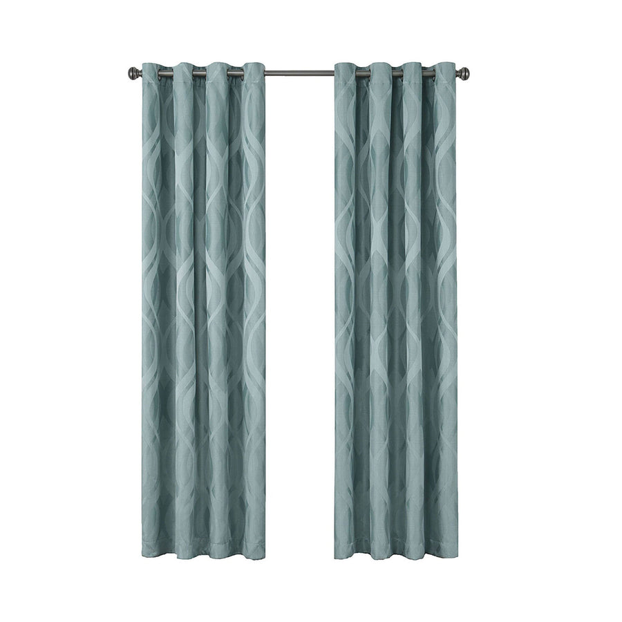 Eclipse Caprese Blackout Window Curtain - 108 Inches - Spa