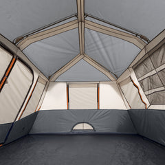 Ozark Trail 10 - Person Instant Cabin Tent - 2 - Room Family Camping Tent with Rainfly