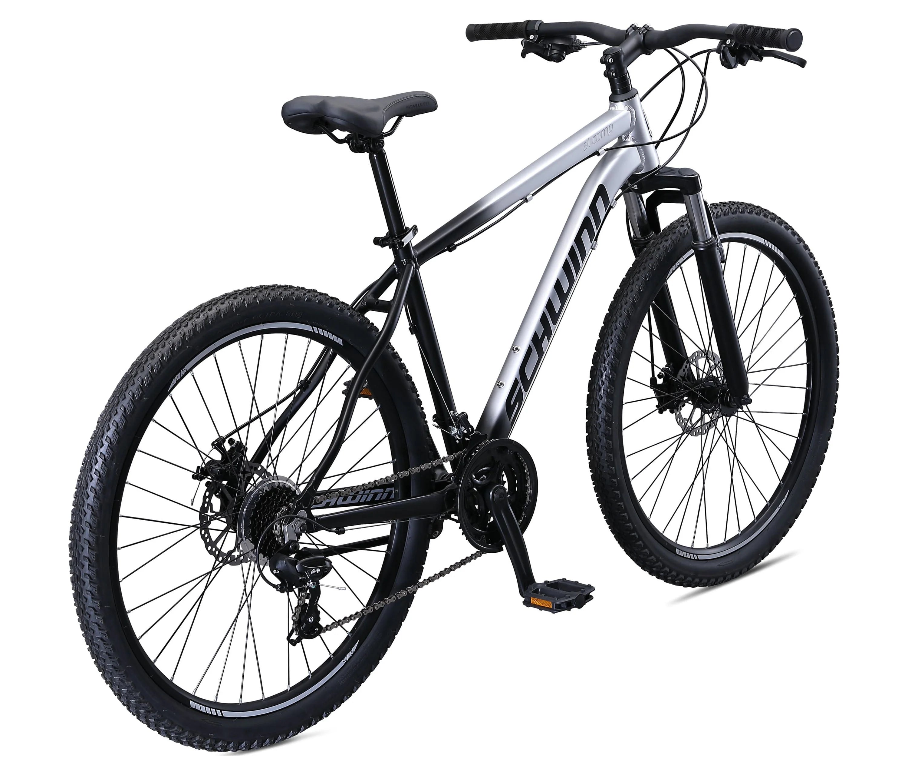 Schwinn AL Comp 27.5 in Men'S Mountain Bike, 21 Speed Adult Bicycle, Grey
