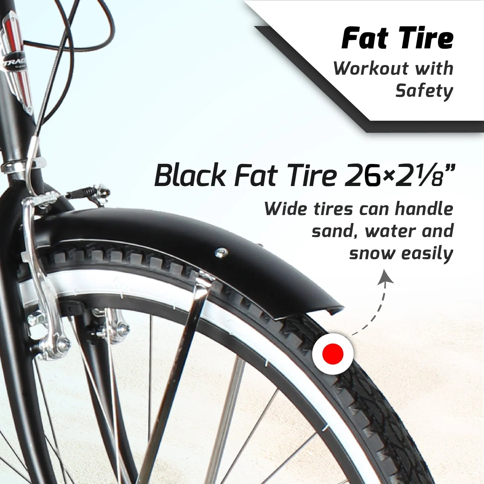 TRACER TAHA Beach Cruiser Bike for Men, 26 in Wheels, Hi Ten Steel Frame, 7 Speed, Hybrid Bike for Adults, Complete Cruiser Bikes, Coaster Brake, Matte Black