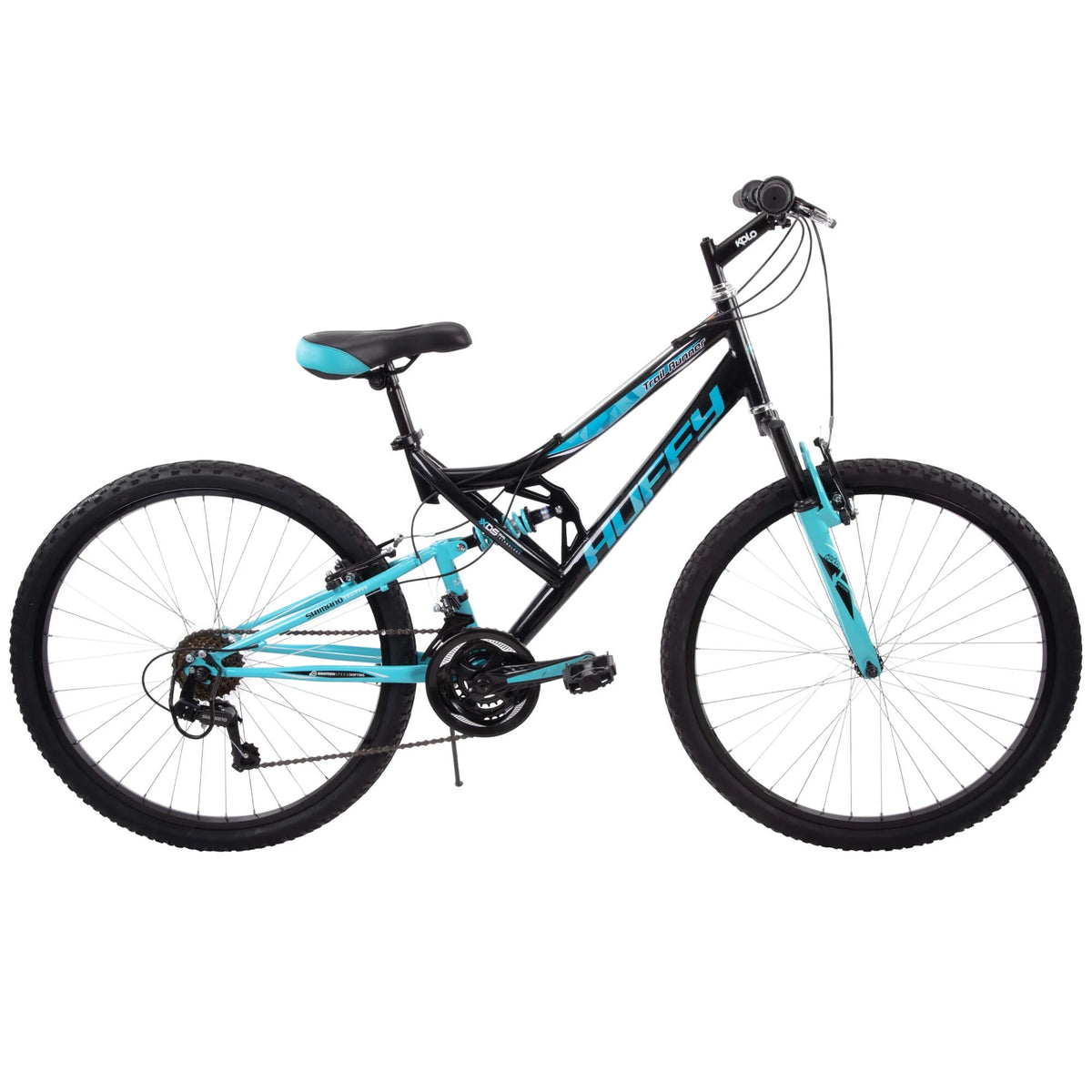 26" Trail Runner Women'S Full Suspension Mountain Bike, Black