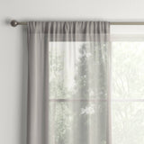 1pc 60"x84" Sheer Voile Window Curtain Panel Gray - Room Essentials