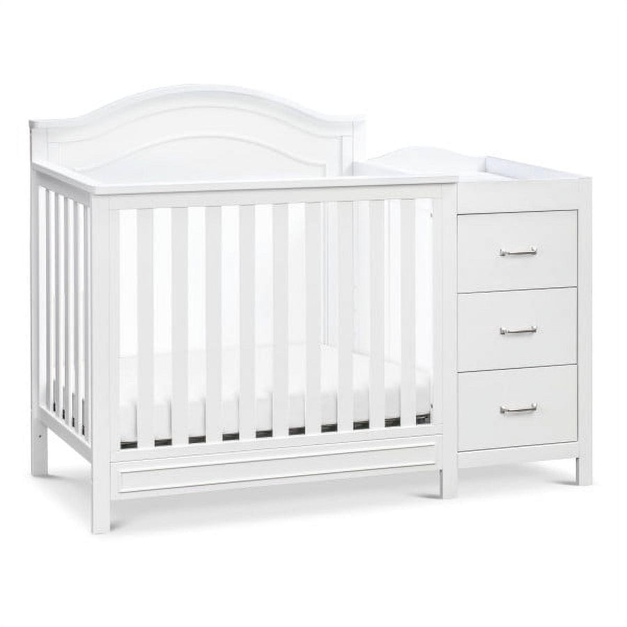 Davinci Charlie 4 - in - 1 Convertible Mini Crib & Changer in White