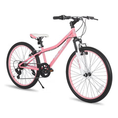 Hiland 24 in Mountain Bike, Front Suspension Fork Bicycles for Adults Multiple Colors
