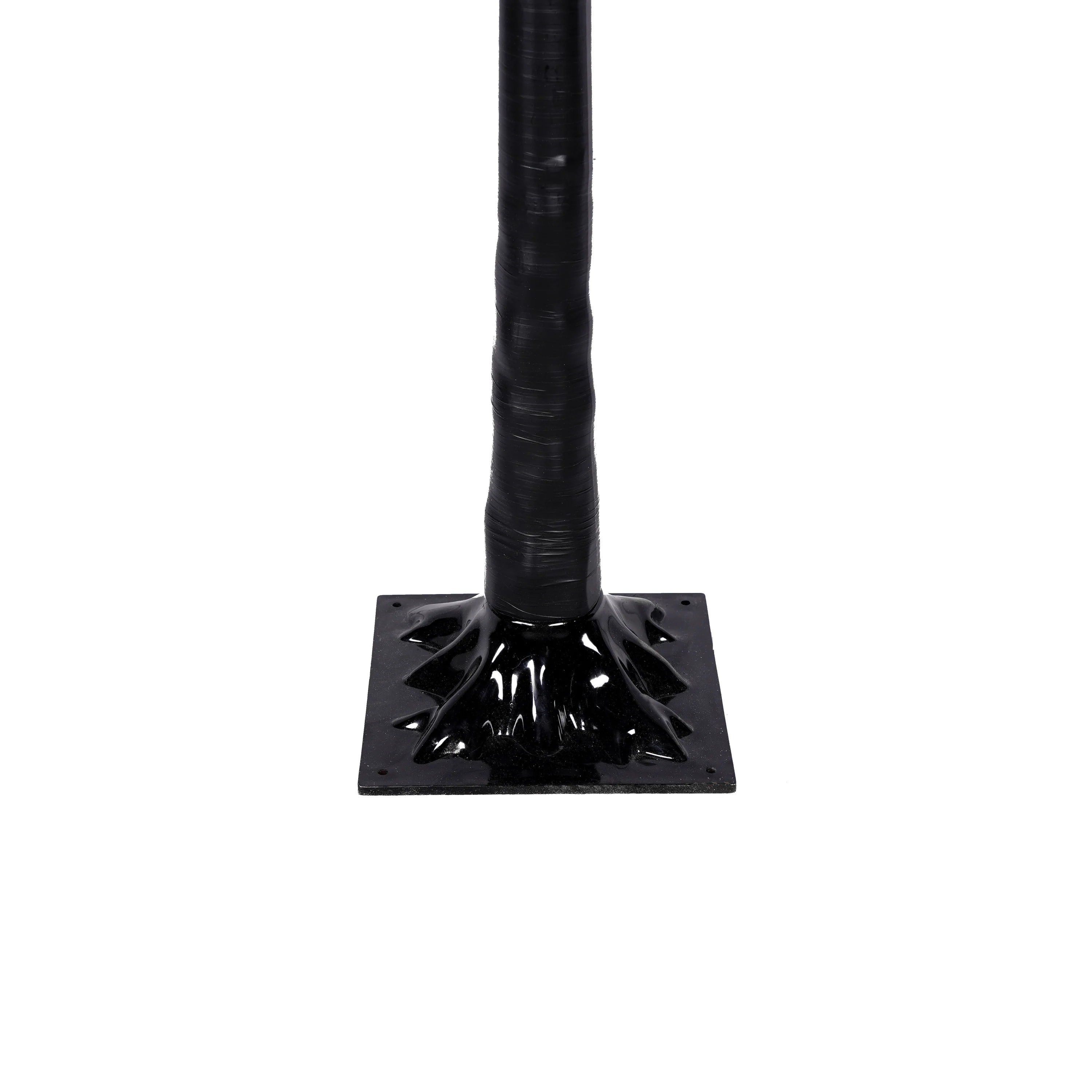 AECOJOY 3 Pac Christmas Tree with Purple Lights, 4FT 5FT and 6FT, Lighted Black Tree for Halloween Decoration