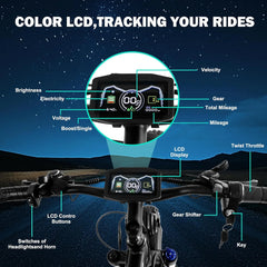 5000W (Peak) Electric - Bike for Adults, 60V 25AH Battery Electric Motorcycle, Dual - Motor - Ebike 50MPH Ebike, 26*4.0 Fat Tire Electric - Bicycle, AWD 21 - Speed Mountain Bike for All - Road UL 2849