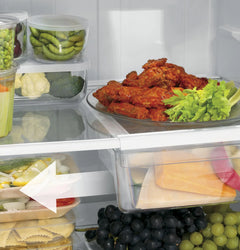GE APPLIANCES GTS18HGNRWW Top Freezer Freestanding Refrigerator