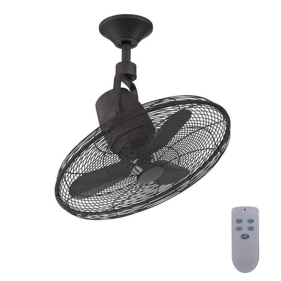 Home Decorators Collection Bentley III 22 in. Oscillating Natural Iron Ceiling Fan
