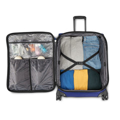 American Tourister Cargo Max 25" Softside Medium Checked Spinner Luggage Single Piece - Sapphire Blue