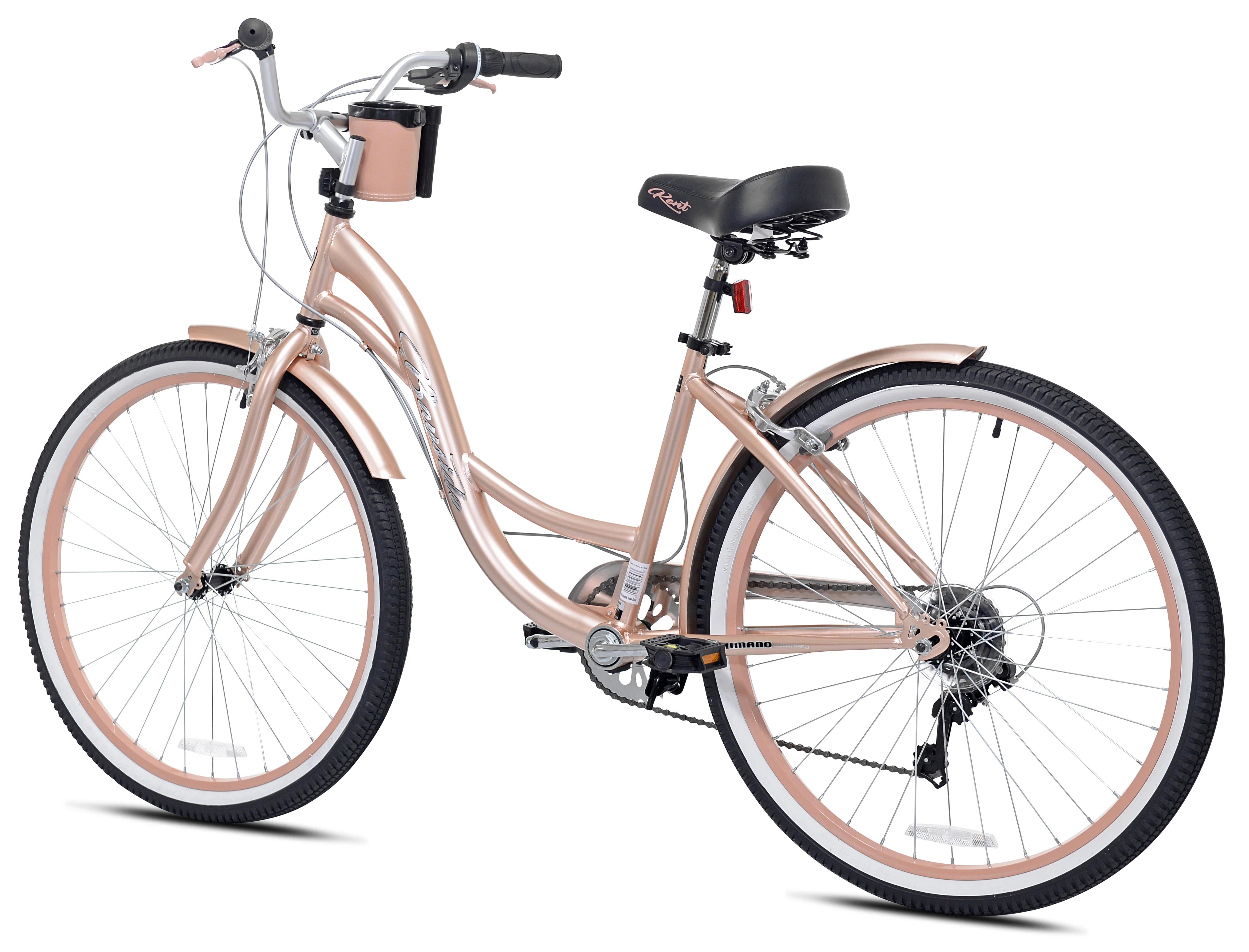 26 In. Bayside Women'S Cruiser Bike, Rosé Gold