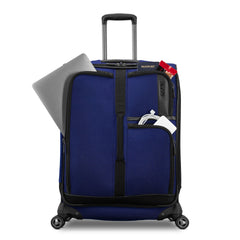 American Tourister Cargo Max 25" Softside Medium Checked Spinner Luggage Single Piece - Sapphire Blue