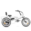 Addmotor M - 360II Semi - Recumbent Electric Trike, 85MI, Fat Tire 3 Wheel Electric Bike for Adults, 750W 48V 20ah Electric Tricycle for Seniors, 20" Electric Trike with Speed Differential, Green