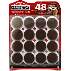 48 Brown Premium Chair Felt Furniture Pads X-Protector!