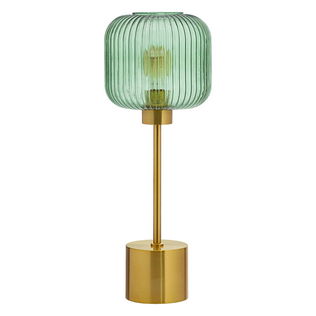 Gracieleigh 21.25" Table Lamp Joss & Main Shade Color: Green