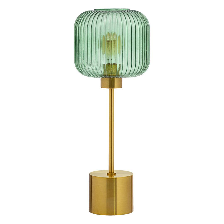 Gracieleigh 21.25" Table Lamp Joss & Main Shade Color: Green