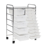 15 Drawers Rolling Storage Cart Organizer-Clear