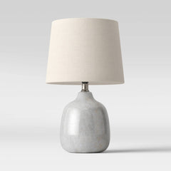 Assembled Ceramic Table Lamp (Includes LED Light Bulb) Gray - Threshold