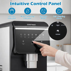 80 LBS/Day Nugget Ice Maker Countertop, Self-Dispensing Chewable Pellet Ice Machine with 7.5 LBS Storage & Auto Cleaning for Home, Office, Party, RV