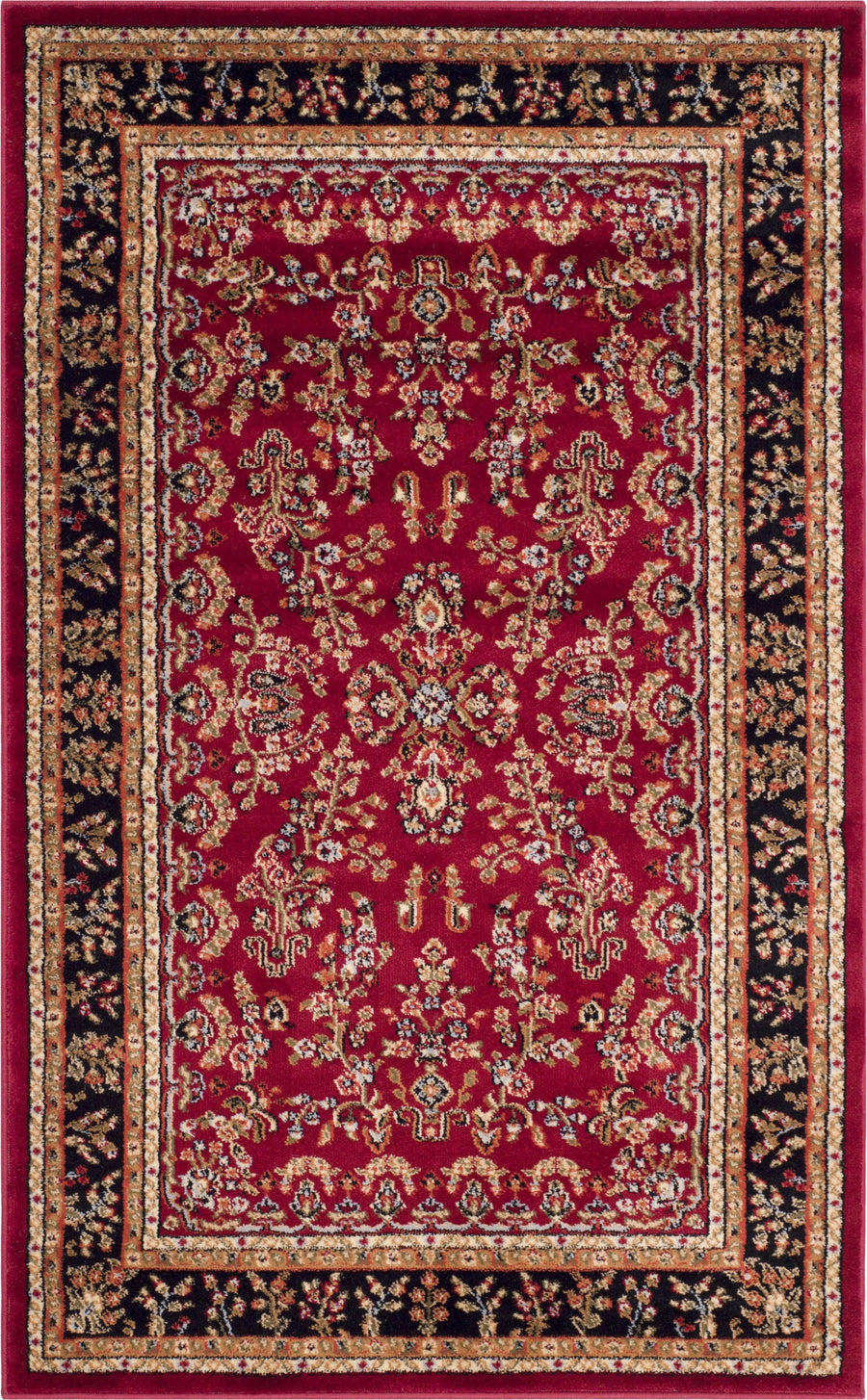 Safavieh Lyndhurst LNH331B 2'3" x 4'0" Red / Black Area Rug