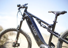 Kasen Electric Mountain Bike Mid - Driven 500w 48v 15ah Full Suspension Throttle and Pedal Assist