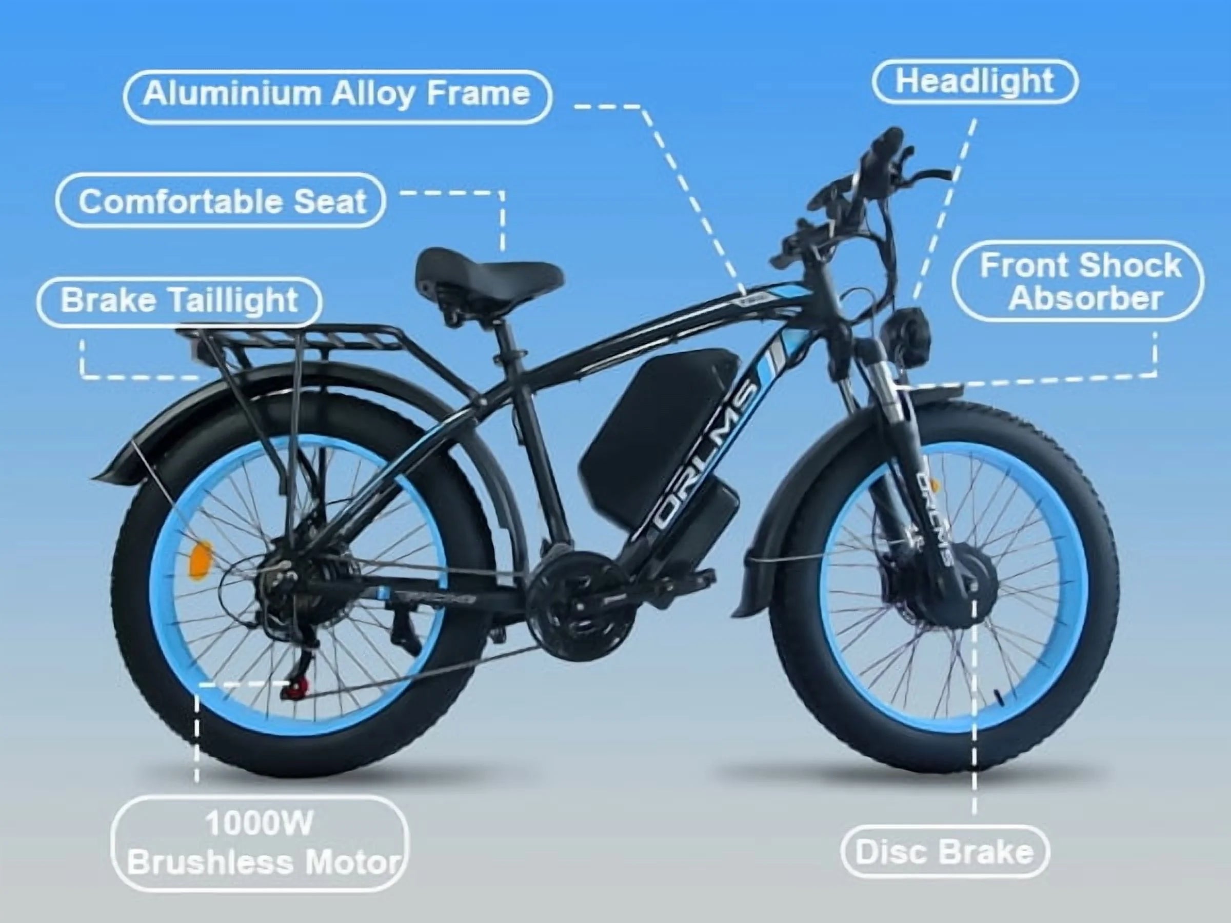 (US in Stock) 5000W Peak Dual Motor Electric Bike for Adults, 60V 25AH Removable Battery Ebike, 50MPH AWD 21 - Speed Mountain Snow E - Bike with 26" x 4.0 Fat Tire, Long Range Mountain Off - Road Ebikes