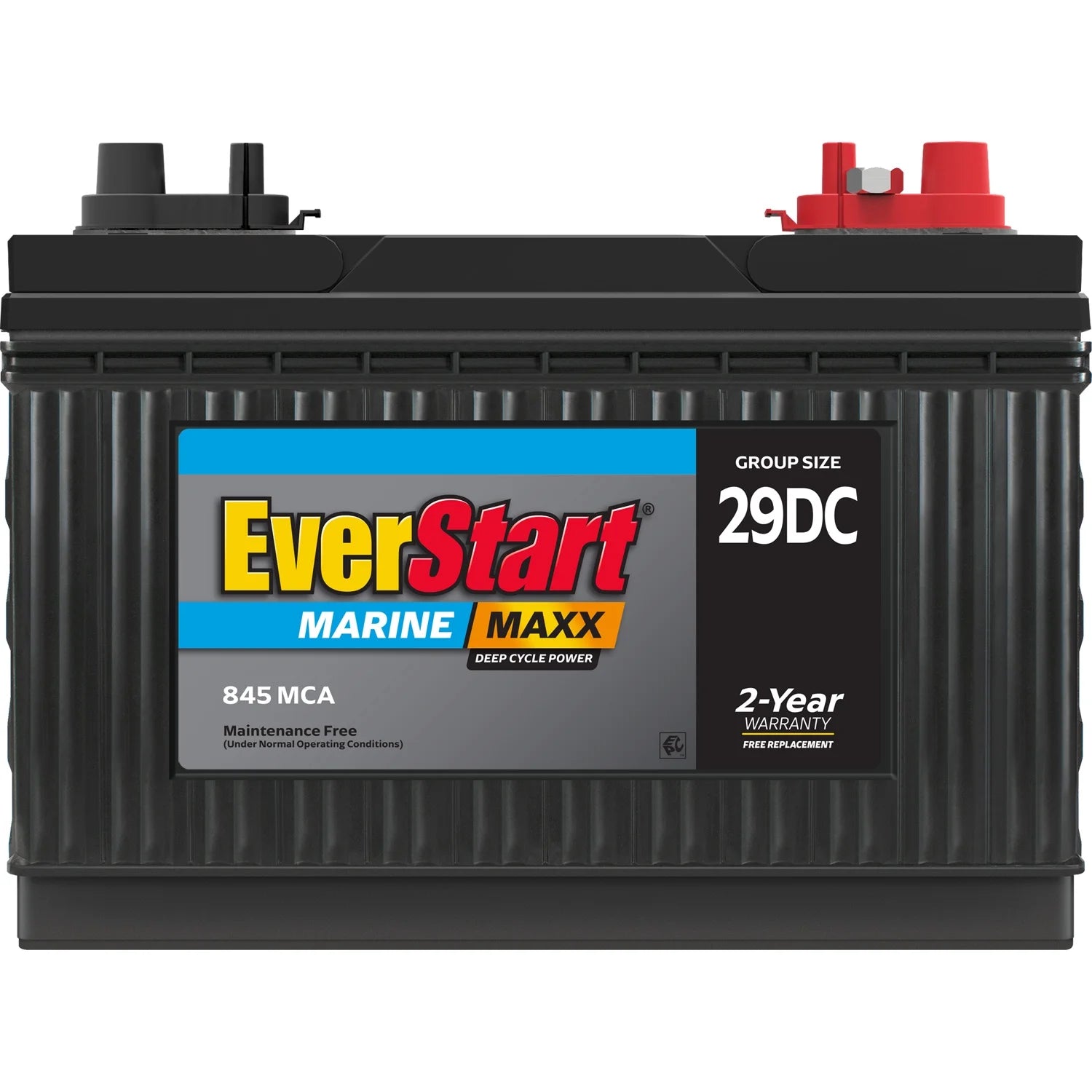 Everstart Maxx Marine Battery, Group Size 29DC 12 Volt, 845 Cca*