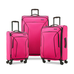 American Tourister X - Lite 3 - Piece Luggage Set with Spinner Wheels - Light Grey
