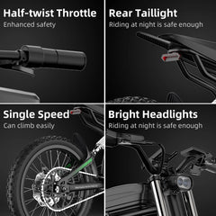 40MPH Electric Bicycle, Dual - Mode Electric Dirt Bike 3000W(Peak)Freego Nova3 Electric Motorcycle Bike for Adults, Mid - Drive Motor, 60V/25ah Battery, 17x3.15 Tire Full Suspension Hydraulic Brake