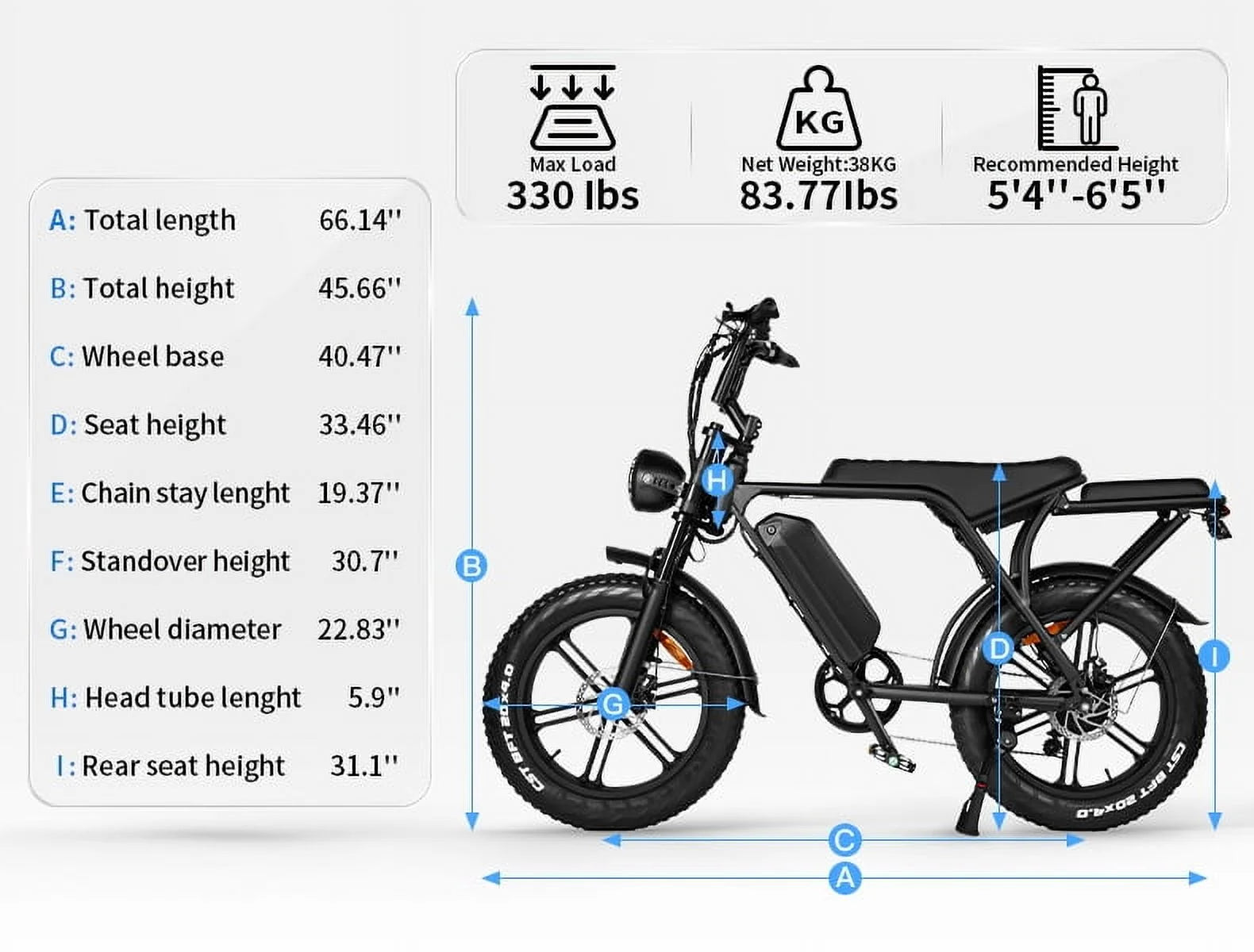Hipatoo 26" Electric Bike 500W 20MPH E - Bike, 36V 10.4ah Battery, Ebike for Adults, E Bike UL2849