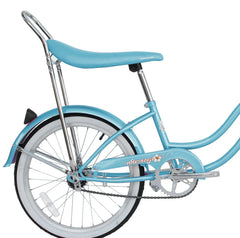Wonder Wheels 20 in Women'S Girls Beach Cruiser Lowrider Coaster Brake Single Speed Bicycle, Bike with Banana Seat Stainless Steel Spokes One Piece Crank Alloy Rims 36 H - Baby Blue