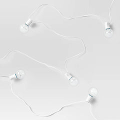 20ct Incandescent Outdoor String Lights G40 Clear Bulbs - White Wire - Room Essentials