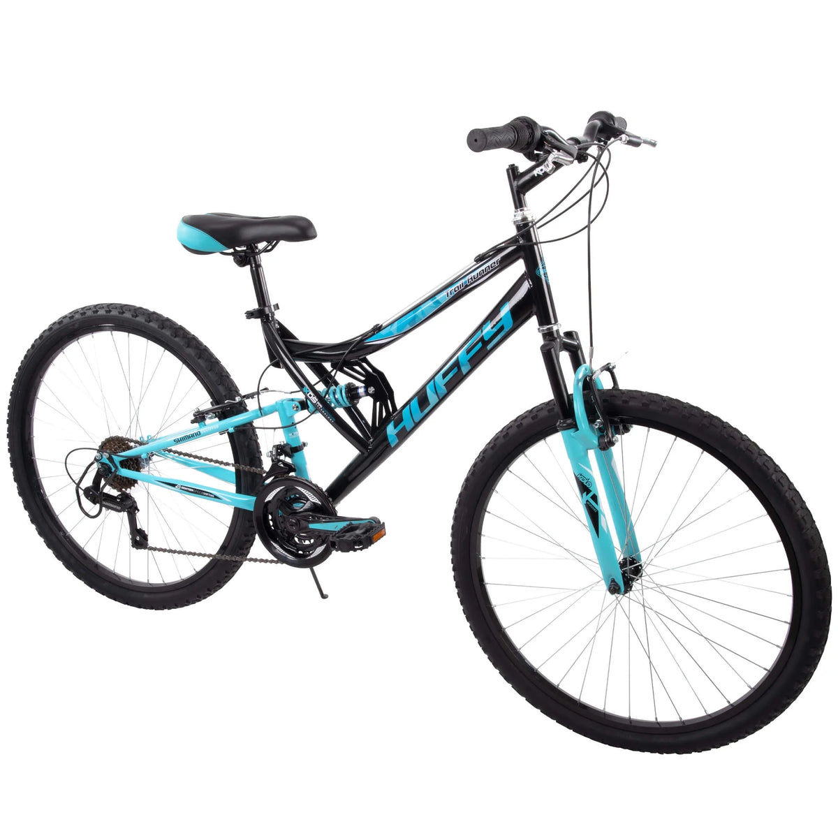 26" Trail Runner Women'S Full Suspension Mountain Bike, Black