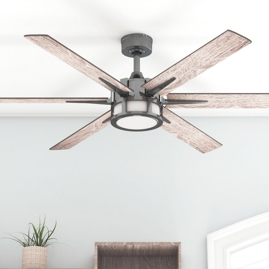 Honeywell Kaliza 56-Inch Gun Metal Indoor LED Ceiling Fan with Remote