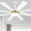 Dextrus 60 in Modern LED Outdoor/ Indoor Ceiling Fan with Remote Control