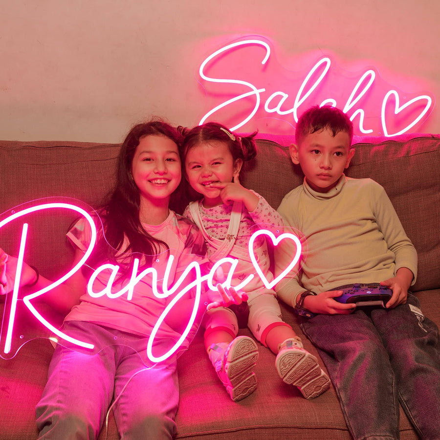 Custom Neon Signs for Wall Decor,Personalized Neon Signs Customizable,Large LED Neon Sign for Wedding Bedroom Business Logo Bar Salon Shop Dimmable