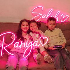 Custom Neon Signs for Wall Decor,Personalized Neon Signs Customizable,Large LED Neon Sign for Wedding Bedroom Business Logo Bar Salon Shop Dimmable