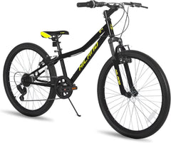 Hiland 24 in Mountain Bike, Front Suspension Fork Bicycles for Adults Multiple Colors