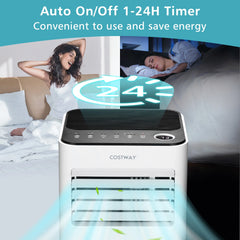 Costway 10000 BTU Portable Air Conditioner 3 - in - 1 Air Cooler with Fan Dehum Sleep Mode