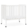 Delta Children Lee Portable Folding Mini Crib with 1.5 - Inch Mattress - Greenguard Gold Certified, Bianca White