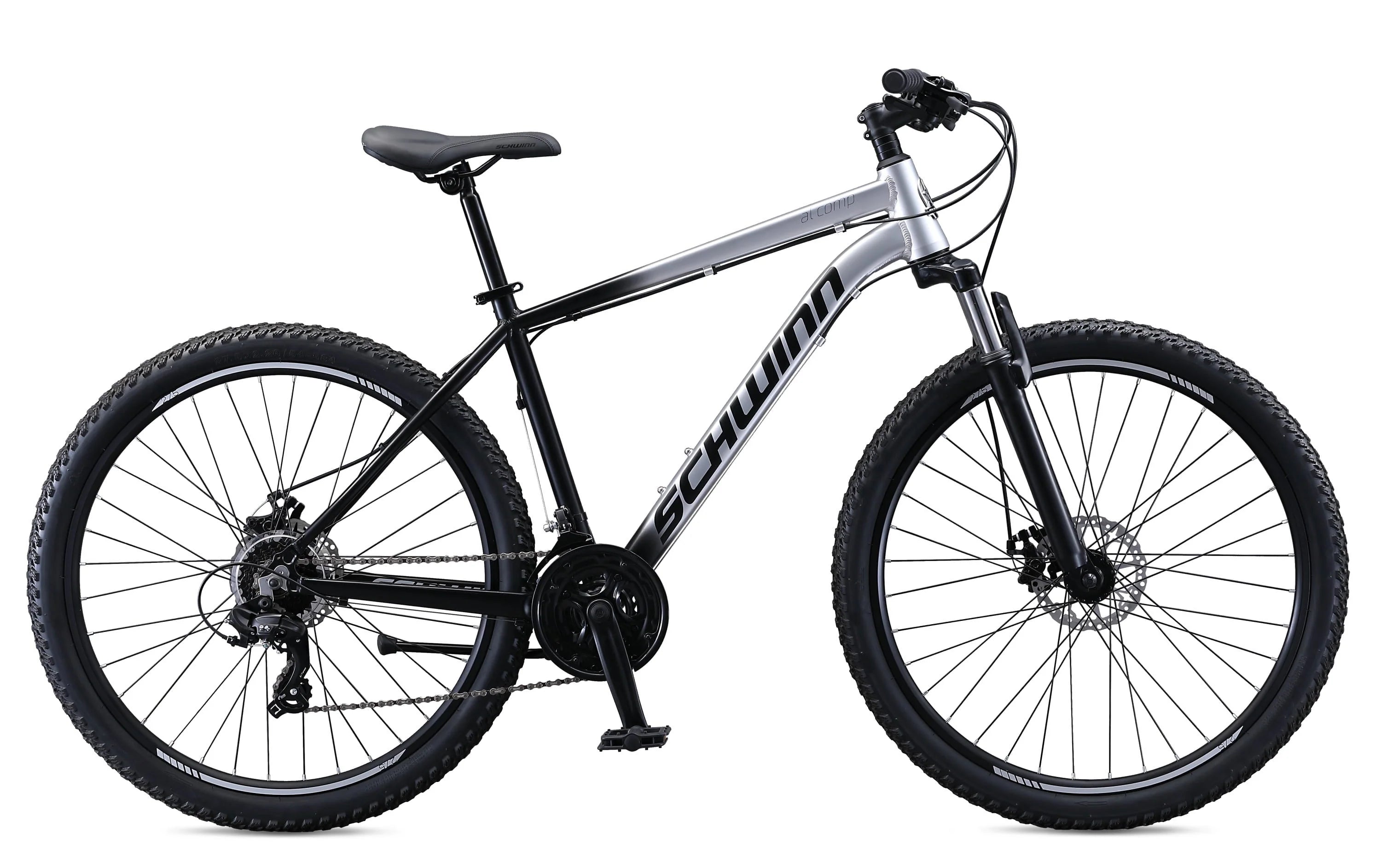 Schwinn AL Comp 27.5 in Men'S Mountain Bike, 21 Speed Adult Bicycle, Grey