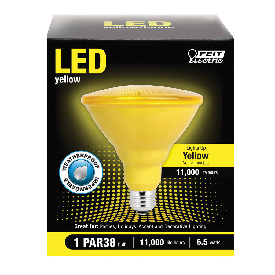 Feit Electric PAR38 LED Bulb Yellow 90W