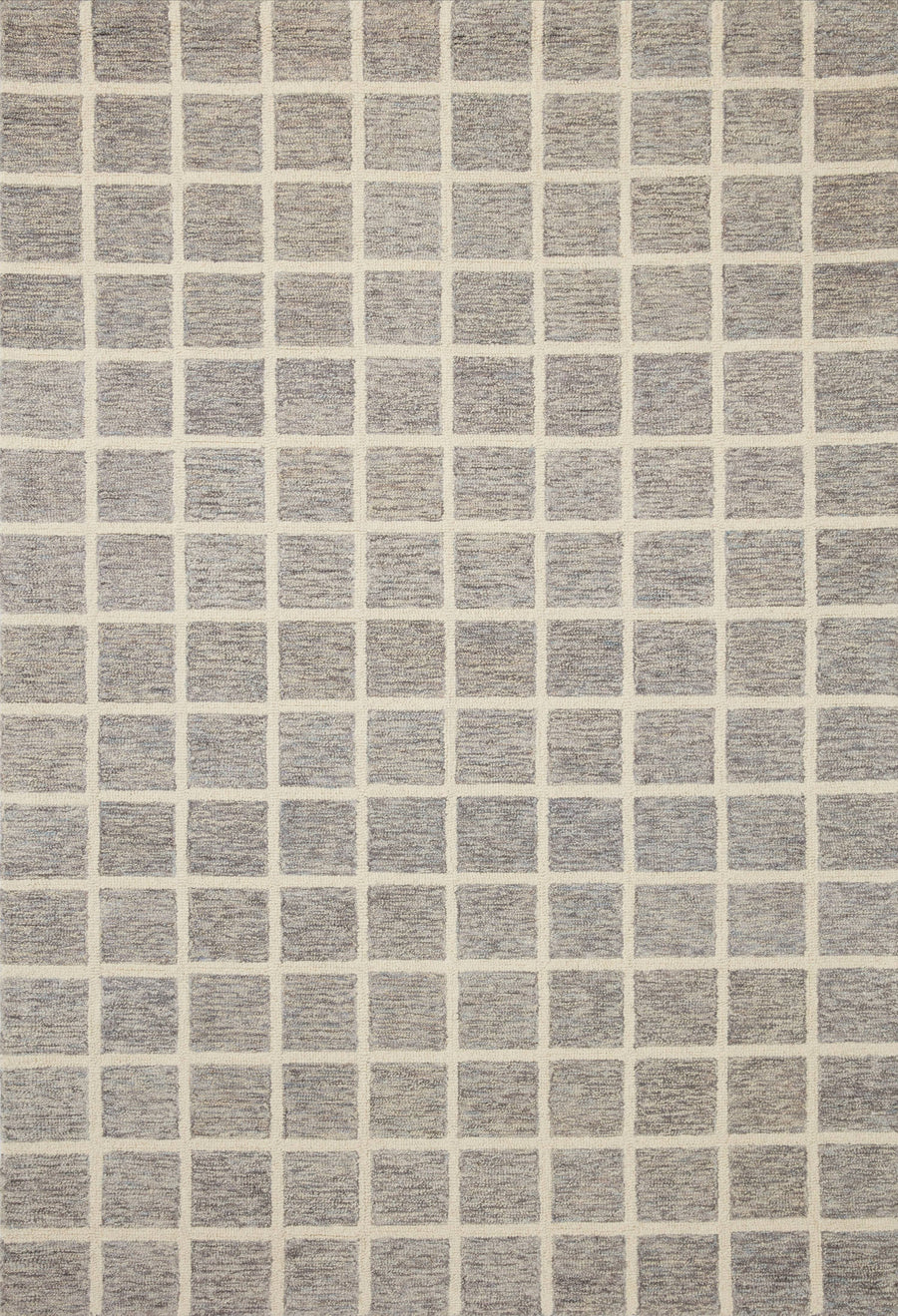 Chris Loves Julia x Loloi 3'6" 5'6" Slate/Ivory Polly POL-05 Area Rug