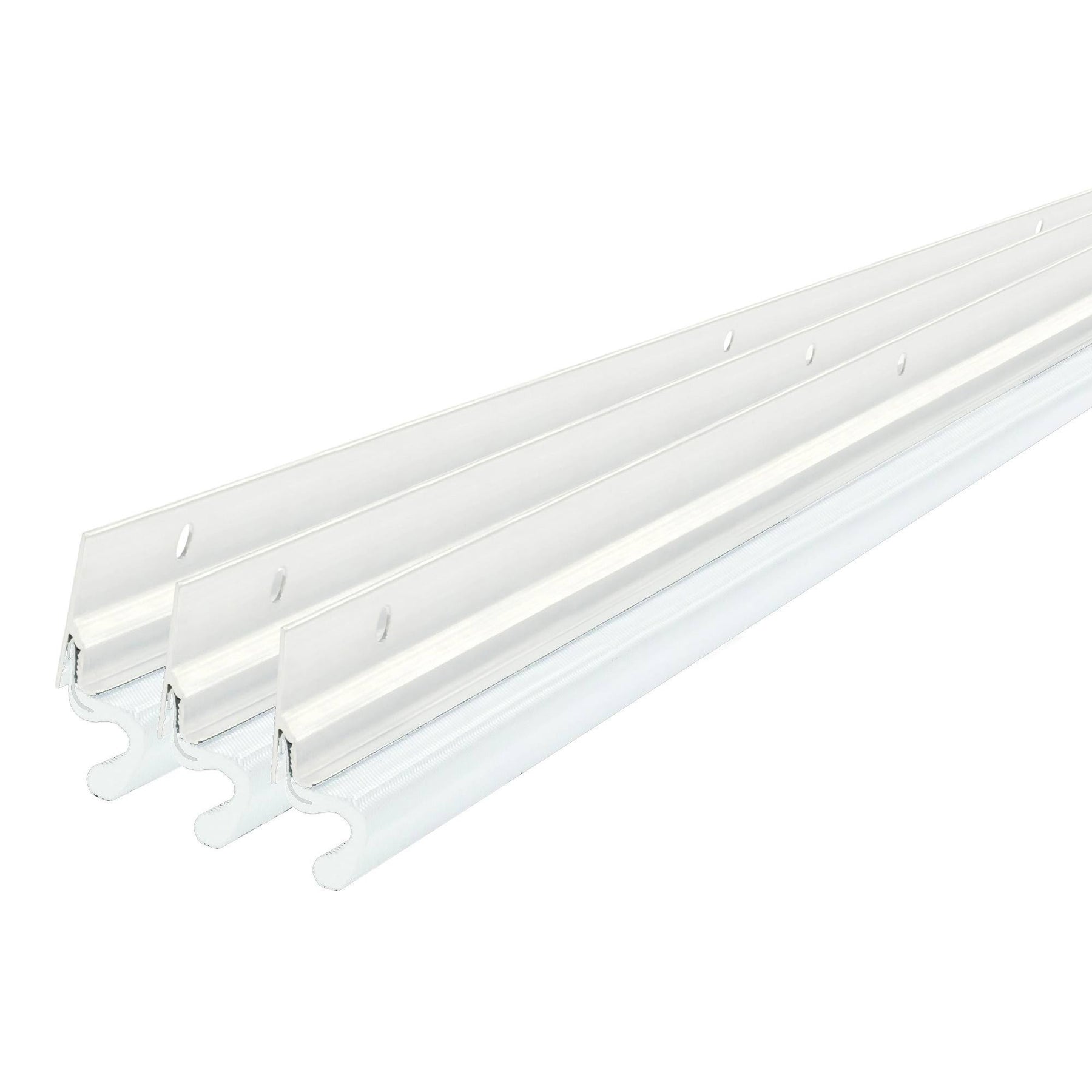 M-D Building Products 36" x 84" White Door Jamb Compression Weatherstrip with Aluminum Stop 91850