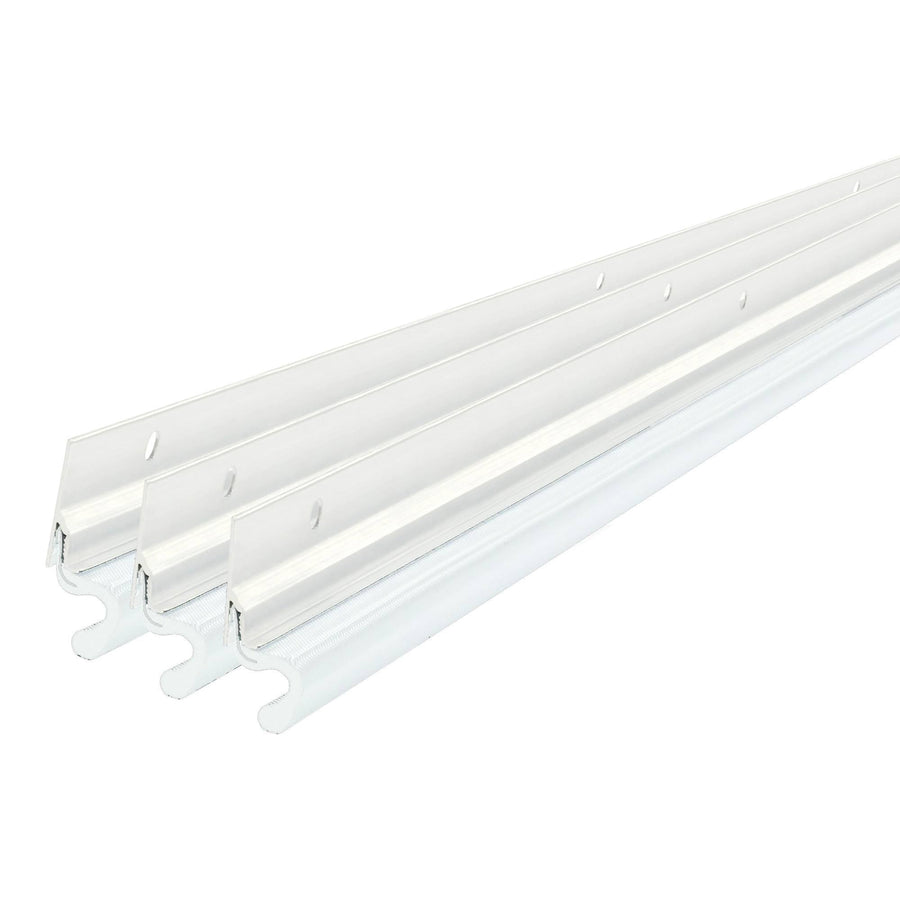 M-D Building Products 36" x 84" White Door Jamb Compression Weatherstrip with Aluminum Stop 91850