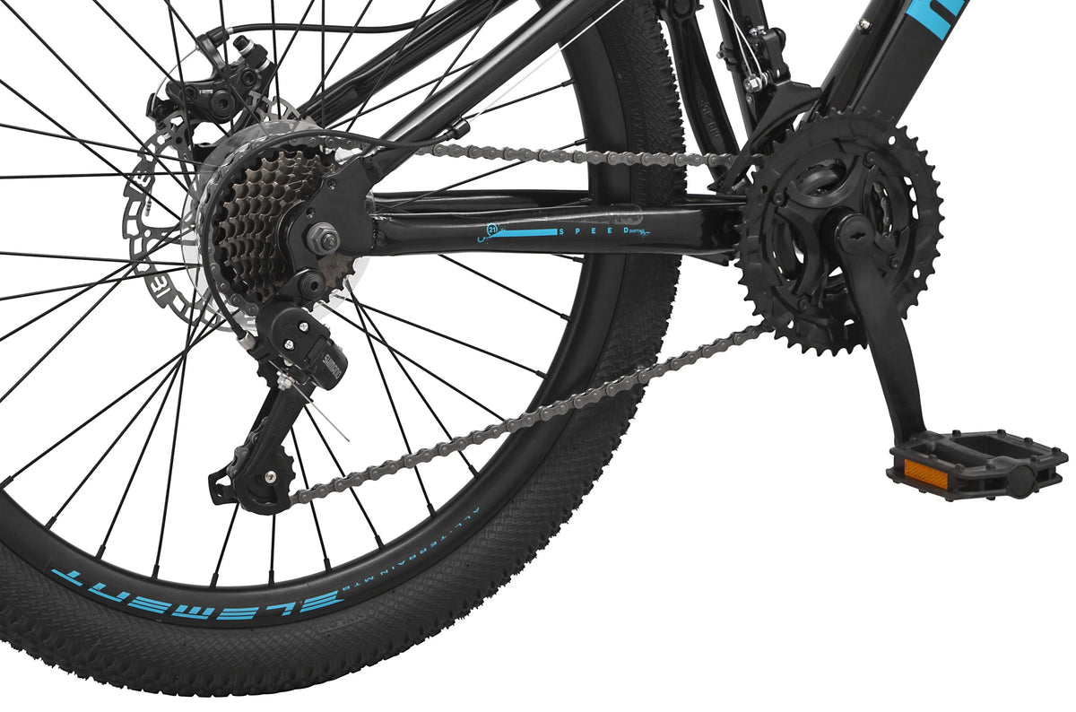 24" Durham Mountain Bike, 21 Speeds, Black