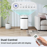 12000 BTU Portable Air Conditioner, 3-in-1 AC Unit with Fan, Dehumidifier & Sleep Mode, 24H Timer, Window Kit, Cools Room up to 550 Sq. Ft