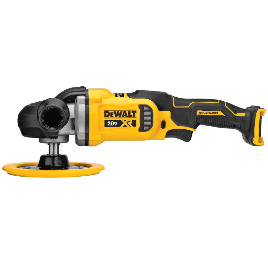 DEWALT 20V Max* XR Cordless Polisher, Rotary, Variable Speed, 7 - Inch, 180 Mm, Tool Only (DCM849B) C30
