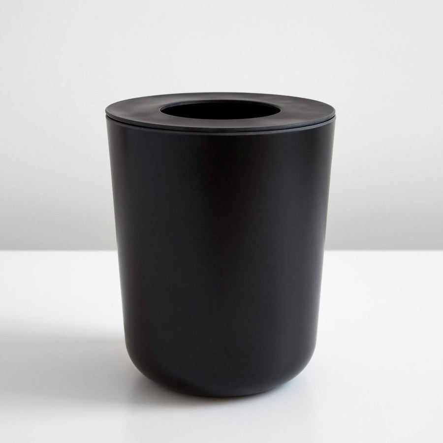 Bano Bamboo Bathroom Bin in Various Colors - Black - EKOBO